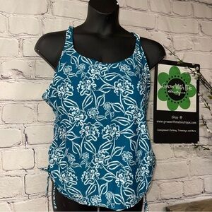 Model tankini swim top NWT 2X